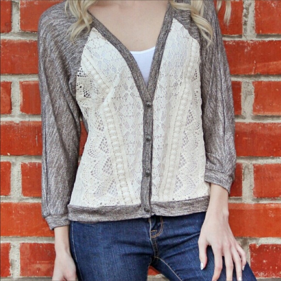 RELISTED Cream and mocha comfort cardigan - Picture 2 of 4